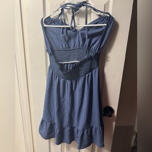 Stylish Blue Smocked Dress